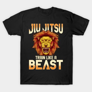 Train Like a Beast BJJ Jiu Jitsu Trainer & Coach T-Shirt